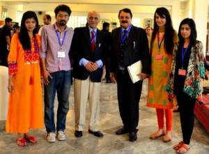 Group picture with Professor Sajjad Naseer. 